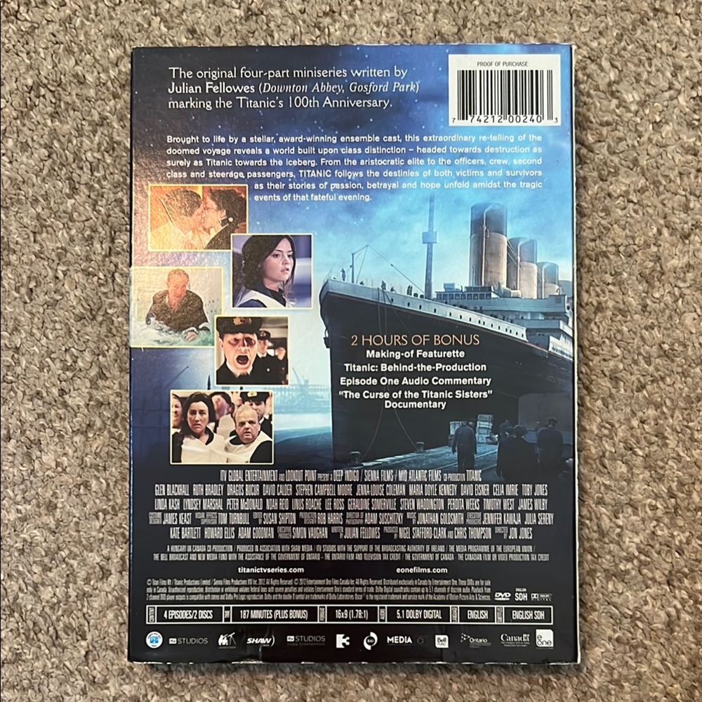 Titanic Mini-Series DVD Set / 2-Disc Set - Picture 2 of 4